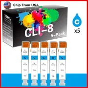 5PK CLI 8 Cyan Ink Cartridge CLI-8 for PIXMA MP970 MP800 Printer