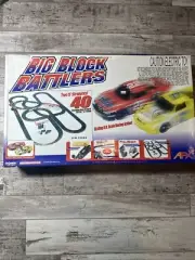 AFX Tomy Big Block Battlers Electric Race Car Toy Set Sealed Collectible