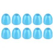 20Pcs Plastic Bell End Stoppers, Cord End Lock Rope Fastener, Light Blue