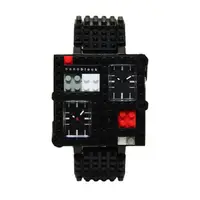 在飛比找PChome24h購物優惠-【nanoblock】自由組藝系列樂高積木錶-黑/TVM-0