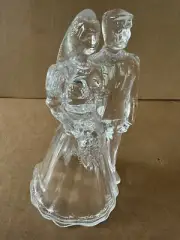 Cristal D'Arques Lead Crystal Married Couple Men Woman Figurine France Signed