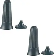 Happyyami 1set Cemetery Flower Arrangement Holders Durable Plastic Vases with Sturdy Spike for Grave Sites Containers for Fresh and Artificial Flowers 2pcs