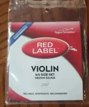 Red Label Violin 4/4 Medium Gauge String Set