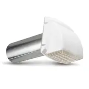 Dundas Jafine PMH4WXZ 4" ProMax Dryer Vent Exhaust Hood, White
