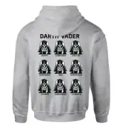 Star Wars Classic The Many Faces Of Darth Vader Zipped Hoodie - Grey