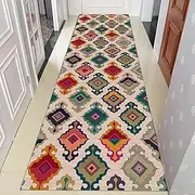 Carpet Runner for Hallway for Kitchen Stairs Hall Corridor Floor Decor Mats Contemporary Passage Runner Rug for Hallway, 0.8m x 4m