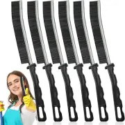6Pcs Hard Bristle Crevice Cleaning Brush Set for Grout, Kitchen, Bathroom & Home