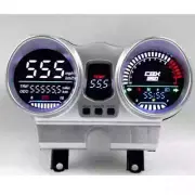 Gauge Tachomete LED LCD Digital 12V Moto Speedometer Dashboard For Honda Etc