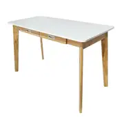 Foret Modern Minimalist PC Desk Built-in Drawers Office Home Laptop Study Table