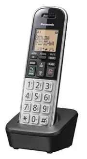 Compact Cordless Phone with DECT 6.0, 1.6" Amber LCD and Illuminated 1 Handset