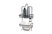 D.line Aluminium 3-Tier Hanging Bath/Shower Caddy Organiser 29x58.5cm Black