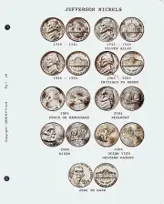 Jefferson Nickel 1938-2003 *CDI Inserts* Fits Intercept Shield Coin Album A-040