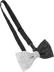 [ROMISBABA] Rhinestone Bow Tie for Men Wedding Banquet Party Decorative Pre-tied Bowtie