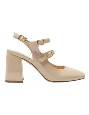 [Sandler] Roslyn Heeled Shoes in Nude Patent