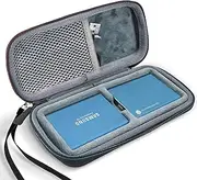ProCase Hard Travel Carrying Case for Samsung T5 / T3 Portable 250GB 500GB 1TB 2TB SSD USB 3.1 External Solid State Drives, Fit 2 SSDs Inside -Black
