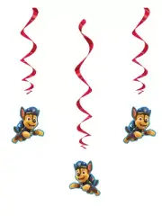 Paw Patrol 3 Ct Hanging Swirls 26" Decorations