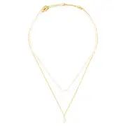 Nyla Necklace Duo - Gold/White | Oroton