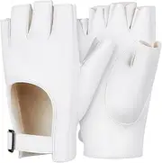 [LIFKOME] Dancing Costume Gloves Half Finger Gloves for Women Motorcycle Riding Thermal Lightweight Touchscreen