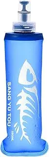 250/500ml Water Bottle - Blue Lightweight Collapsible Water Bottle | Portable Silicone Water Bottles BPA Free for Sports, Cycling, Hiking, Boys and Girls