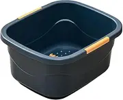 FashionCha Bath Basin for Feet, Soaking Bucket, Pedicure Bowl, Dark Blue Large