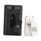 Indoor/Outdoor Digital Thermometer with Barometer & Timer Black