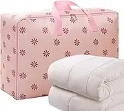 Bedding Storage Bags with Zipper,Blankets Organizer | Waterproof Foldable Zippered Handbags for Space-Saving Storage Dorm Clothes Blankets Sheets Comforters Bedding