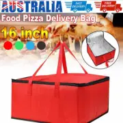 16''Pizza Food Delivery Bag Takeaway Restaurant Insulated Thermal Organizer Hold