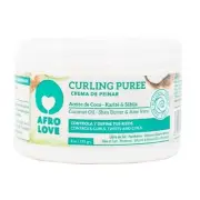 Afro Love Curl Cream for Curly & Wavy Hair,Defines & Hydrates with Coconut & She