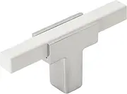 [Amerock] BP6726WHT | Kitchen Cabinet Door or Drawer Knob | Polished Chrome/White | 2-3/4 inch (70 mm)