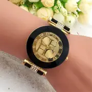 Fashion Preaty Casual Quartz Watch Women Crystal Silicone Watches Dress Watch