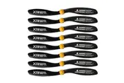 8pc Xtreem FlyEye Rotor Blades Front Rear Propeller Accessories for Drone Black