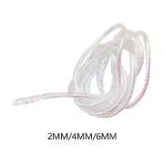 Mylar Braid Tubing Fly Tying Materials Round Holographic White Pearlescent