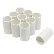 10Pc White PVC Tube 20mm Slip End Full Port Pipe Connectors Adapters