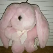 4" Pink Stuffed Bunny Rabbit Easter Craft Decor x 3