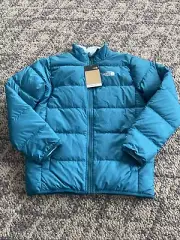 The North Face Youth Reversible Andes Jacket Deep Lagoon Size L 14/16