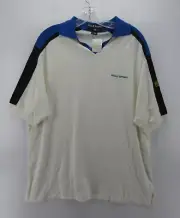 VINTAGE Ralph Lauren Sport Polo Shirt Men Large White Rugby Pullover 90s NEW