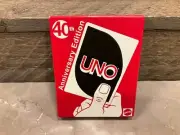 UNO Mattel 40th Anniversary Edition Uno Card Game Sealed New Unopened NIP