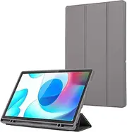 Full Protective Case Compatible with Samsung Galaxy Tab A8 10.5-Inch 2022 (SM-X200/X205/X207) Case with Pencil Holder,Trifold Stand Smart Cover with Soft TPU Back, Auto Sleep/Wake(Brown)