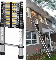 Telescopic Ladders Multi-Purpose Extendable Ladder Telescopic Ladder Telescoping Extension Ladder 8m 7m 6.2m 6m 5m 4.6m 3.8m 3.2m 2.6m 2m, Aluminum Extendable Telescopic Ladders for Home Roo Vision