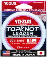 Yo-Zuri TKLD30 lbDP30YD Topkot Fluorocarbon Fishing Leader 30 lb Test 30 Yards