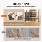 Retractable Mesh Baby Gate 34 Inch Tall Extends 116 Inch Wide for Kids Pets For