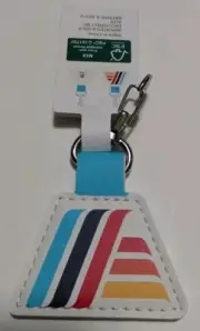 ALDI Quarter Slot Logo White Key Fob Chain Ring Tag Holder NEW