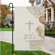 God has a Plan for You Jeremiah 29:11 Bible Verse Garden Flag-Linen Blend-A Fav