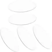 GREENADSCAPE 5 Pack Round Hand Fan Japanese Folding Fans for Dance Wedding Decorations