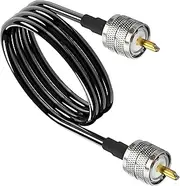 tunghey Ha-m Radio Coax Cable 50 Ohm,RG58 Coaxial Cable, UHF PL259 Male to Male Cable, for CB, Am-ateur, Ha-m Radio, Two-Way Radio,SW-R Meter (20m)