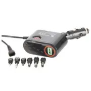 12VDC 3A Portable Lightweight Travel Outdoor Car Power Adaptor w/ USB Outlet