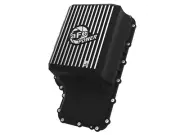 AFE Fit 20-21 Ford Truck w/ 10R140 Transmission Pan Black w/ Machined Fins (for: Ford)