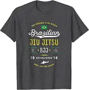 [X.Style] Ocean Shark Jiu Jitsu Shirt for BJJ, Jujitsu ds1852 T-Shirt Black