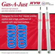 Front KYB GAS-A-JUST Shock Absorbers + Raised Coil Springs for JAGUAR XJ12