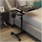 Overbed Table Wheels The Sofa Overbed Table Height Adjustable Mobile Laptop Computer Table Adjustable Laptop Bed Table